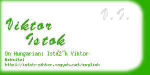 viktor istok business card